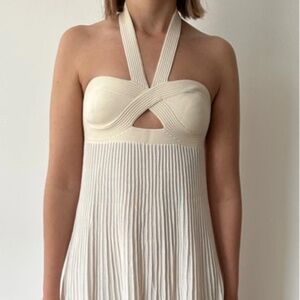 Khaite Cream Midi Dress Size XS
